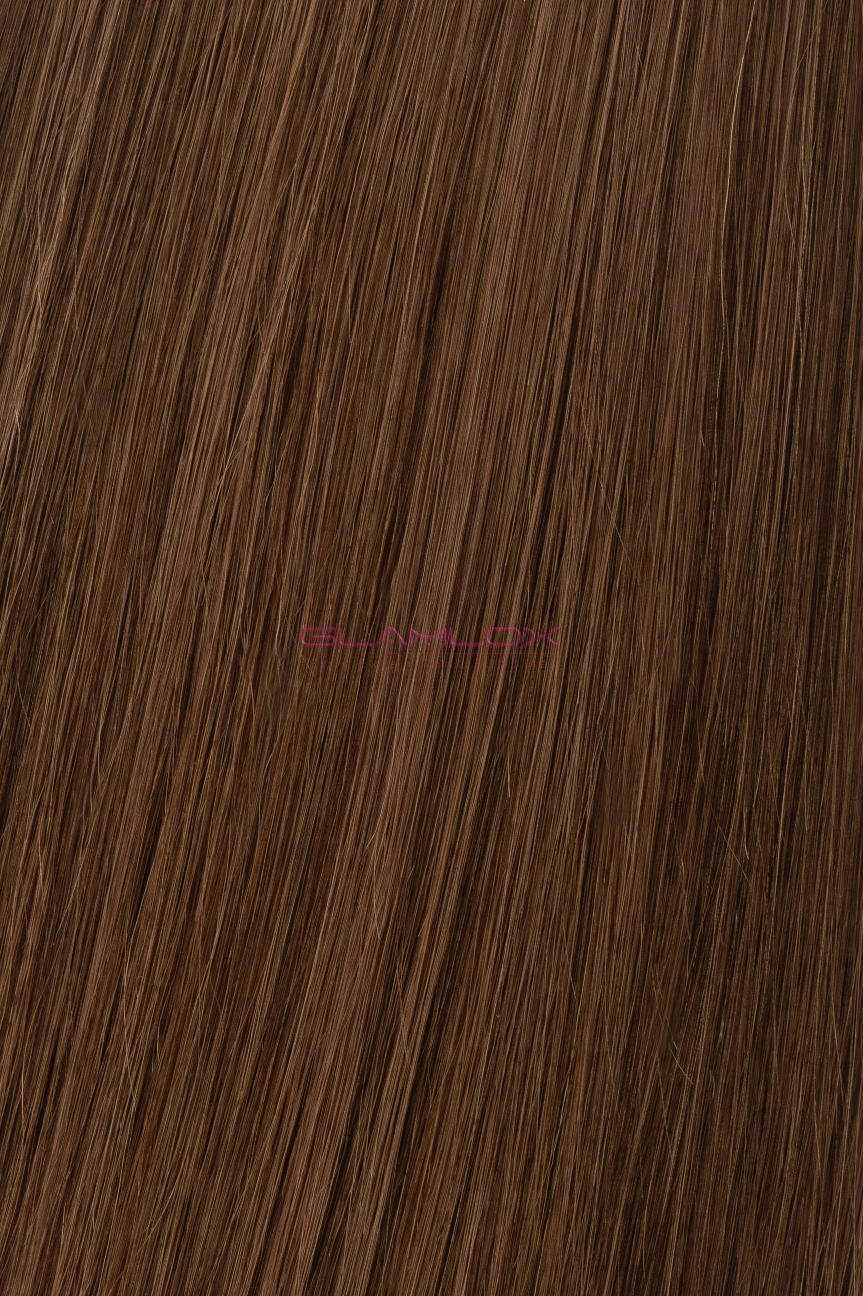 24"-25" Nano Ring Hair Extensions - Russian Mongolian Double Drawn Remy Human Hair - 20 Strands